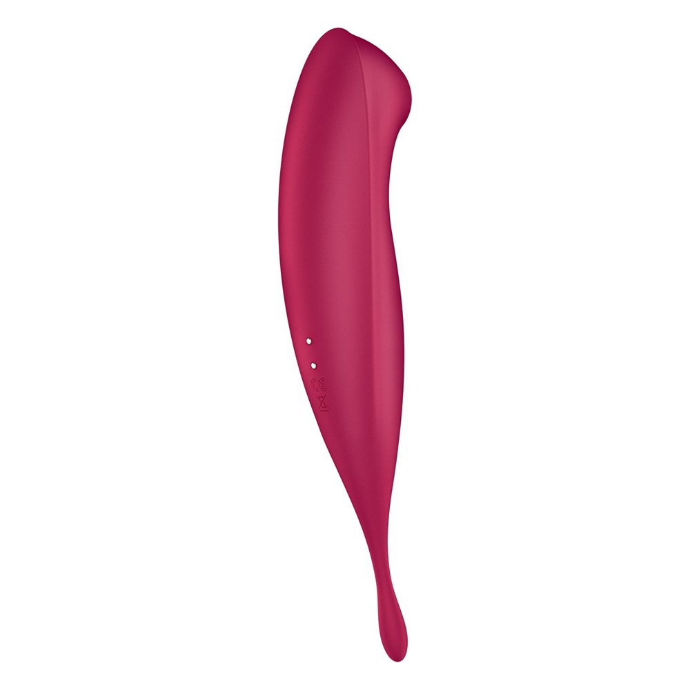 Satisfyer Twirling Pro+ Hybrid Air Pulse Vibrator Dark Red - Image 5