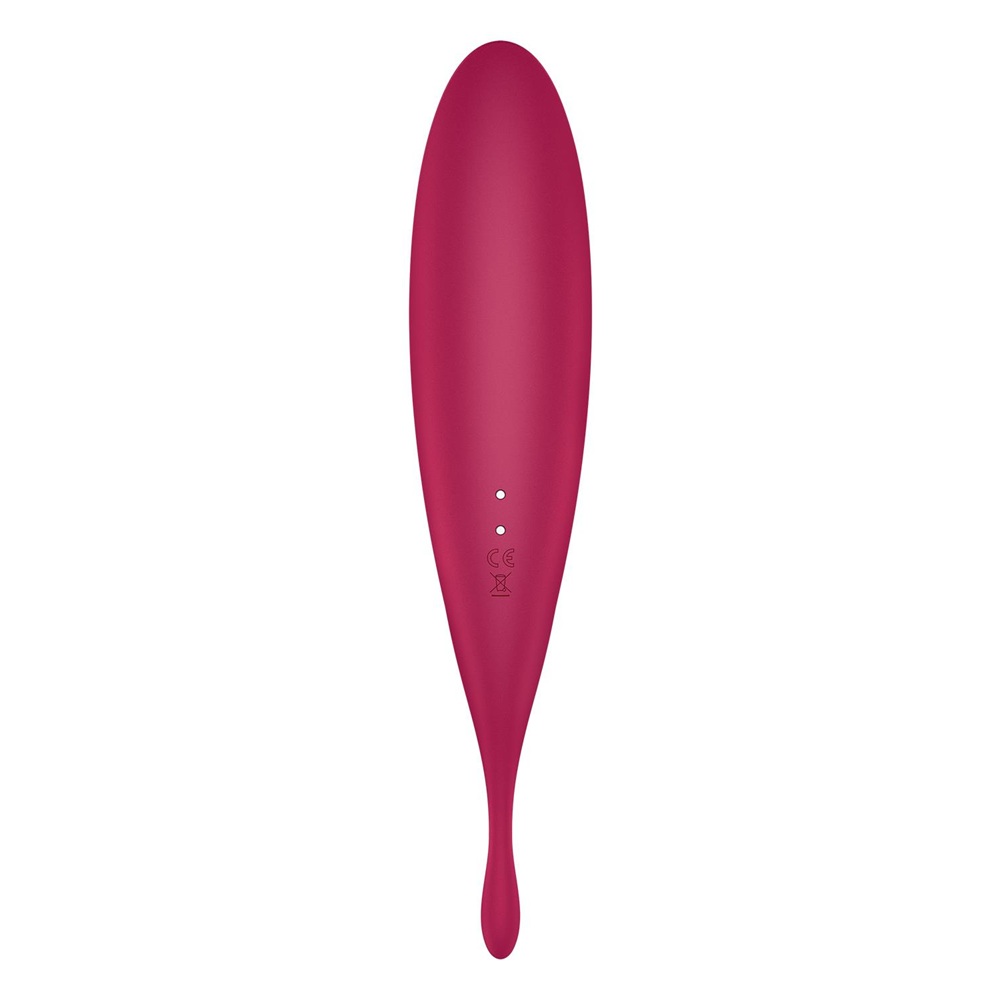 Satisfyer Twirling Pro+ Hybrid Air Pulse Vibrator Dark Red - Image 6
