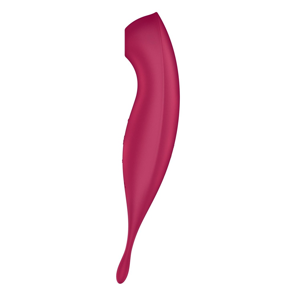 Satisfyer Twirling Pro+ Hybrid Air Pulse Vibrator Dark Red - Image 7