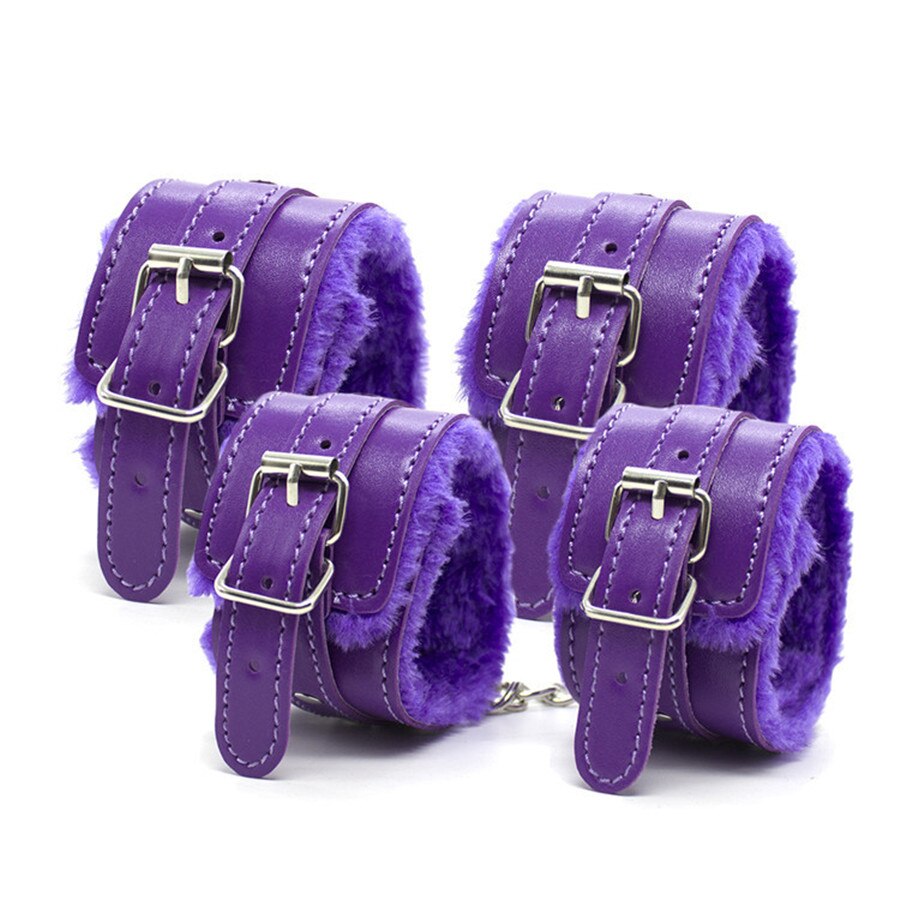 Beginners Bdsm Adult Games Bondage Set of 8 pcs Purple - Image 5