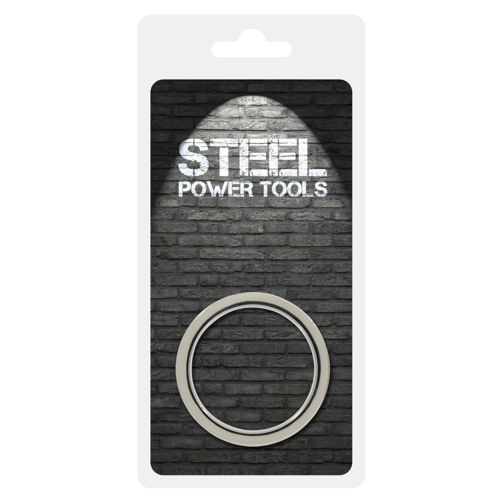 Cockring Stainless Steel Ribbed 45 mm - Image 2