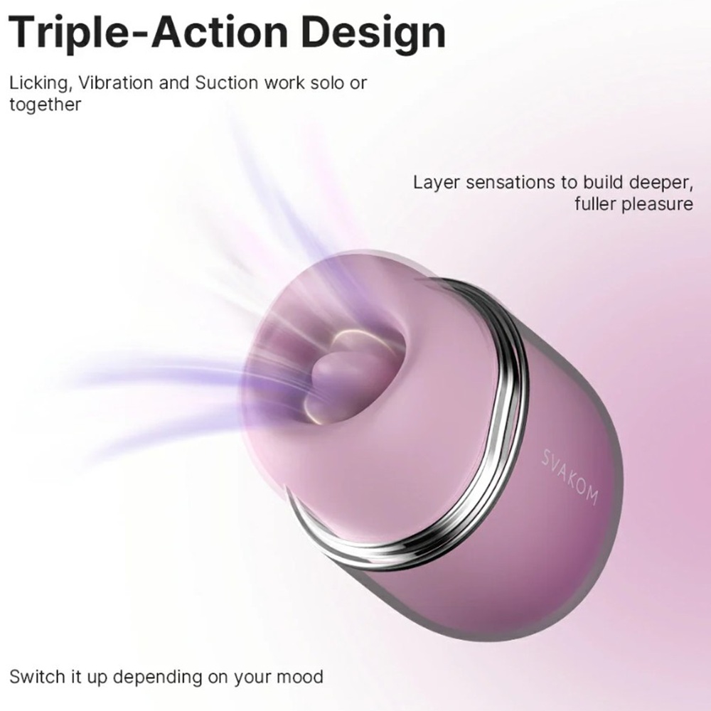 SVAKOM Klitty Clitoral Stimulator Dusty Lavender - Image 2