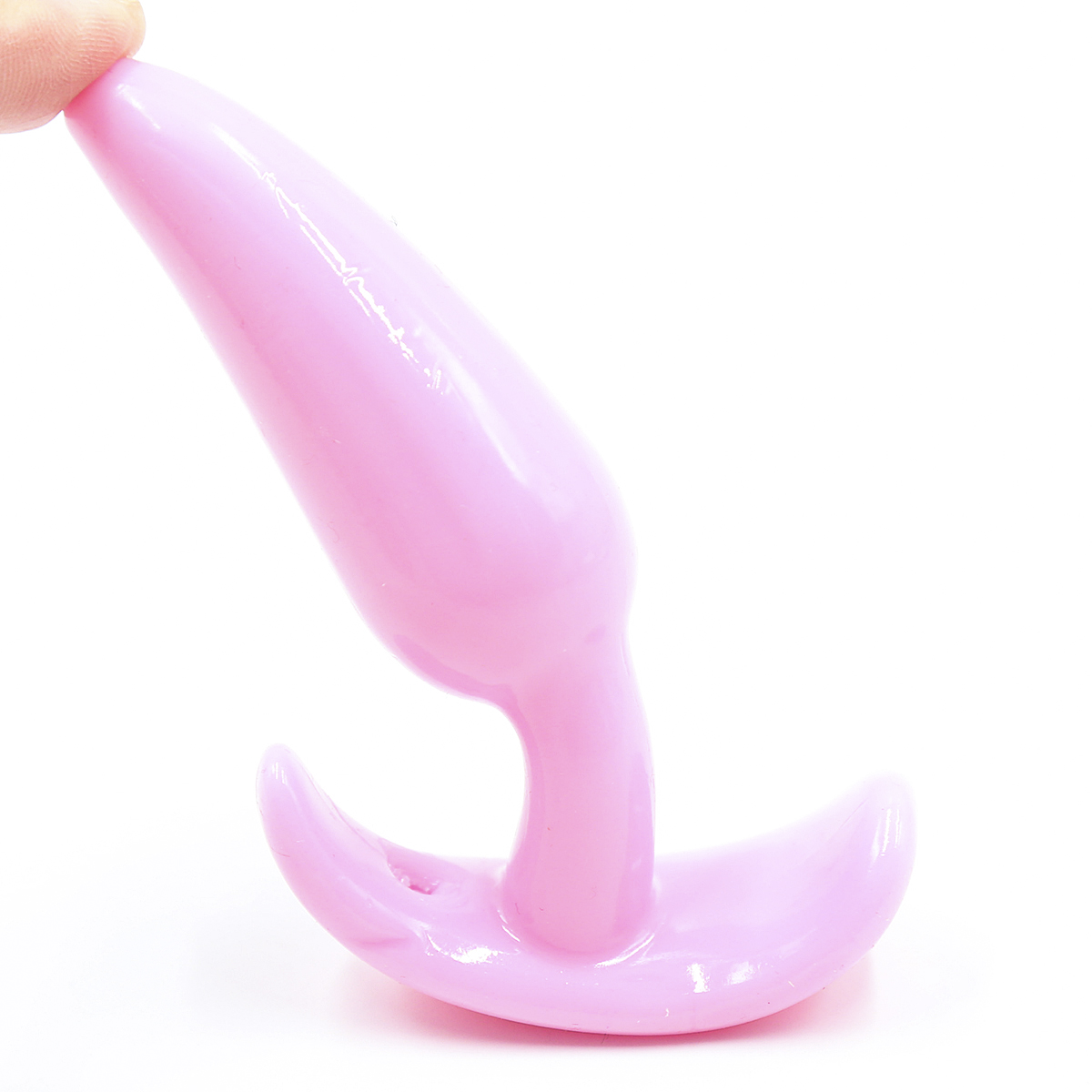 Naughty Toys Small Medium Jelly soft T-type PINK plug 10 cm - Image 2