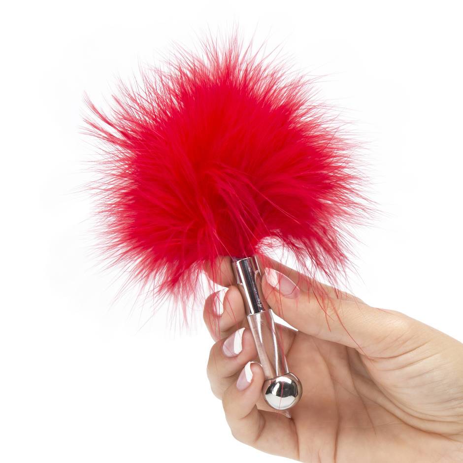 Tickle Me Senseless Fluffy Feather Teaser RED 17cm - Image 2
