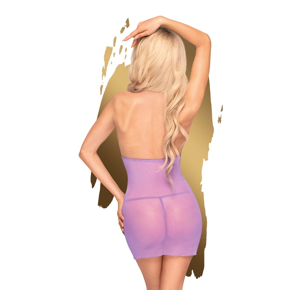 Penthouse Bedtime Story Babydoll Purple - Image 3