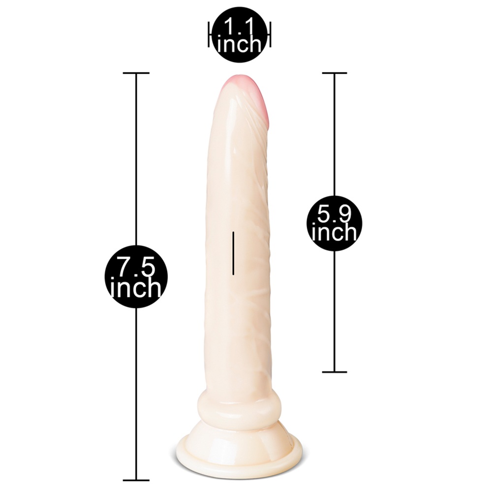 TOYBOY LAVIT Realistic Dildo with suction cup Flesh White - Image 4