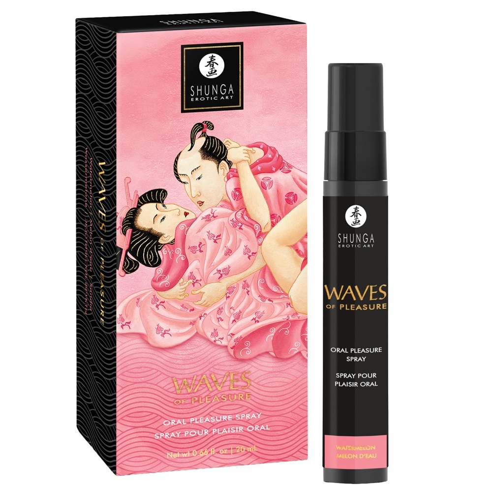 Shunga Waves of Pleasure Watermelon Mouth Spray 20ml - Image 2