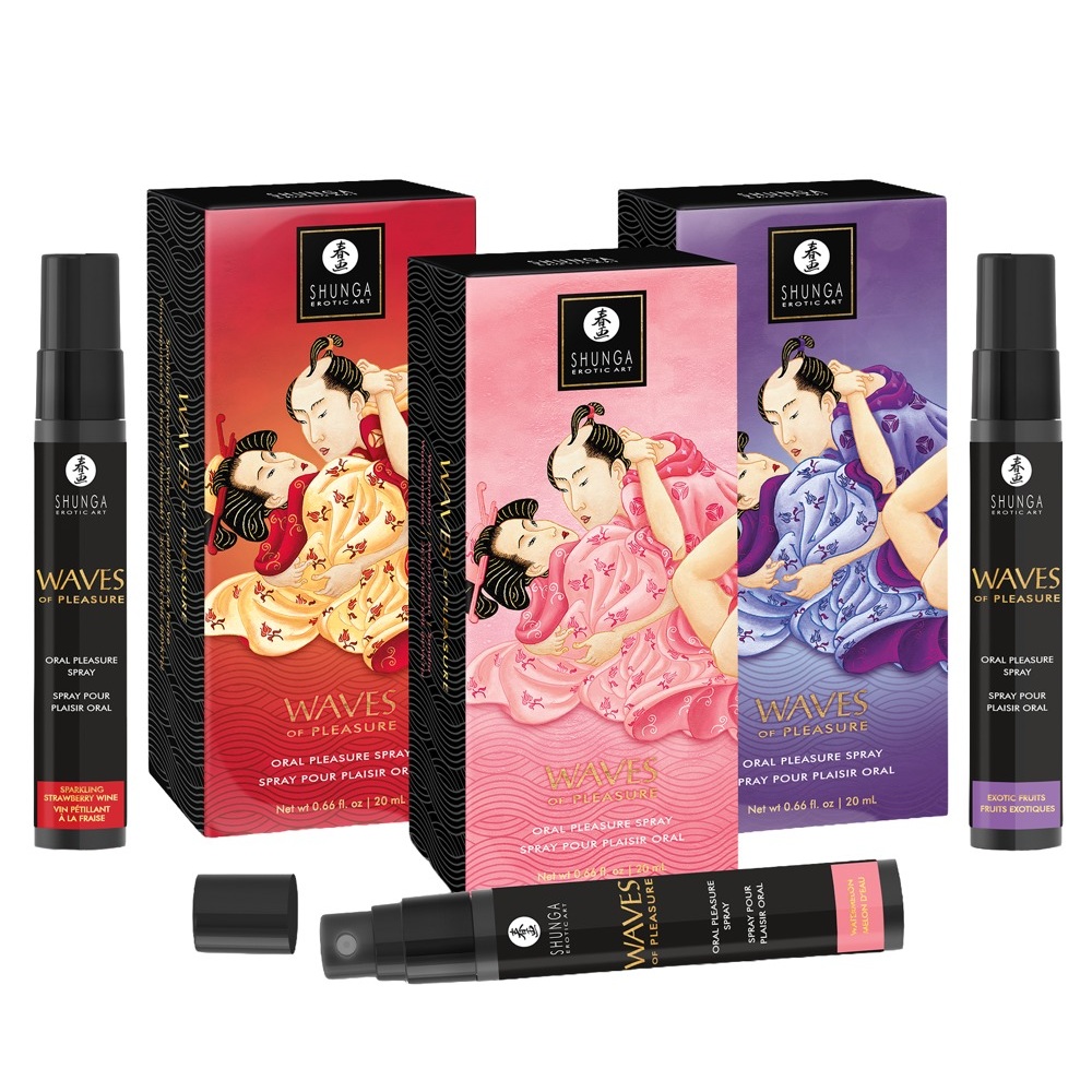Shunga Waves of Pleasure Watermelon Mouth Spray 20ml - Image 4
