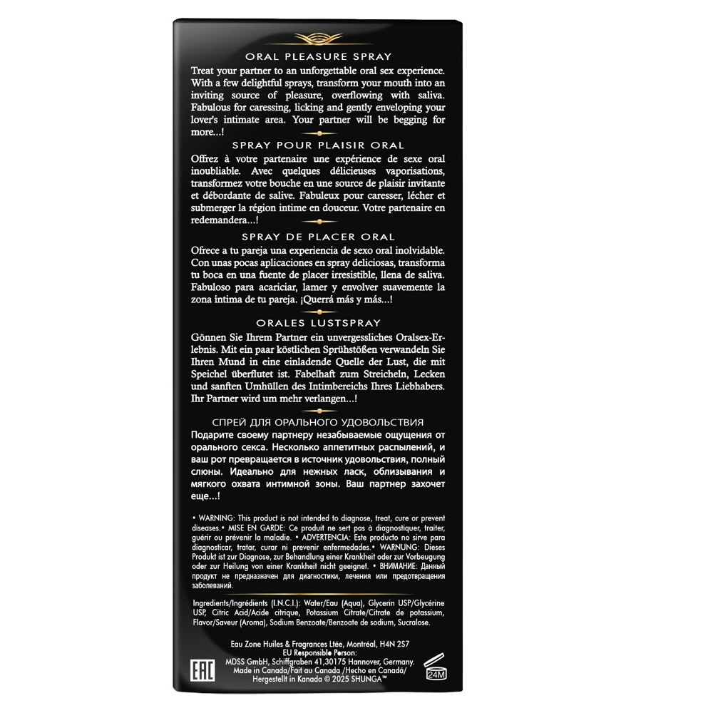 Shunga Waves of Pleasure Strawberry Wine Mouth Spray 20ml - Image 5