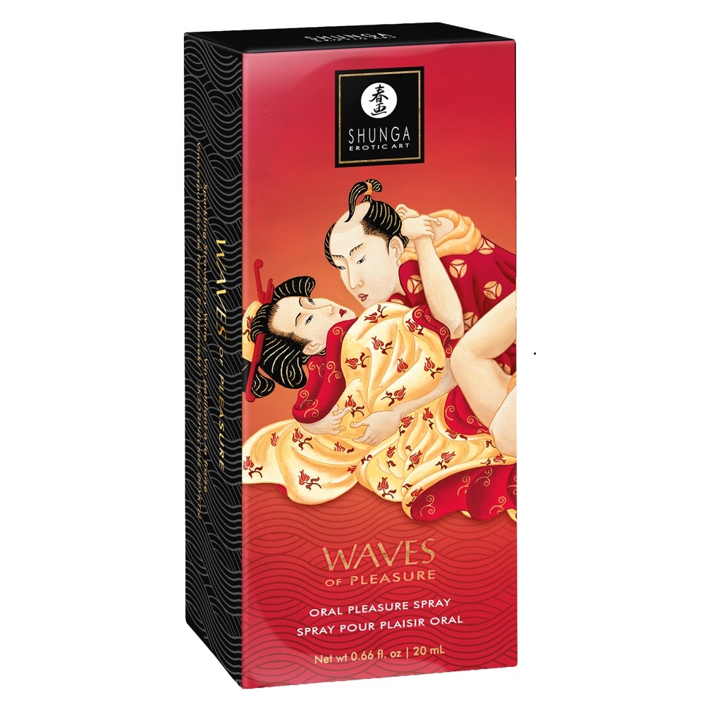 Shunga Waves of Pleasure Strawberry Wine Mouth Spray 20ml - Image 4