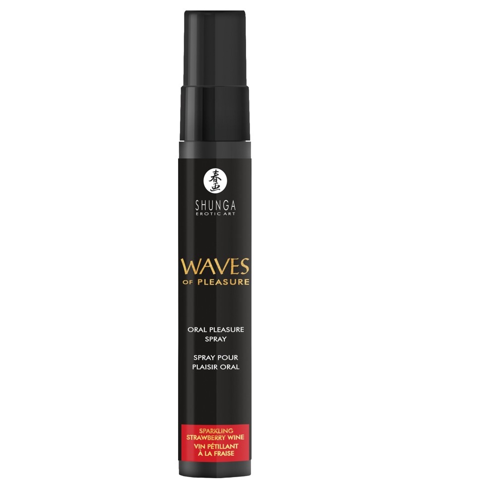 Shunga Waves of Pleasure Strawberry Wine Mouth Spray 20ml - Image 3