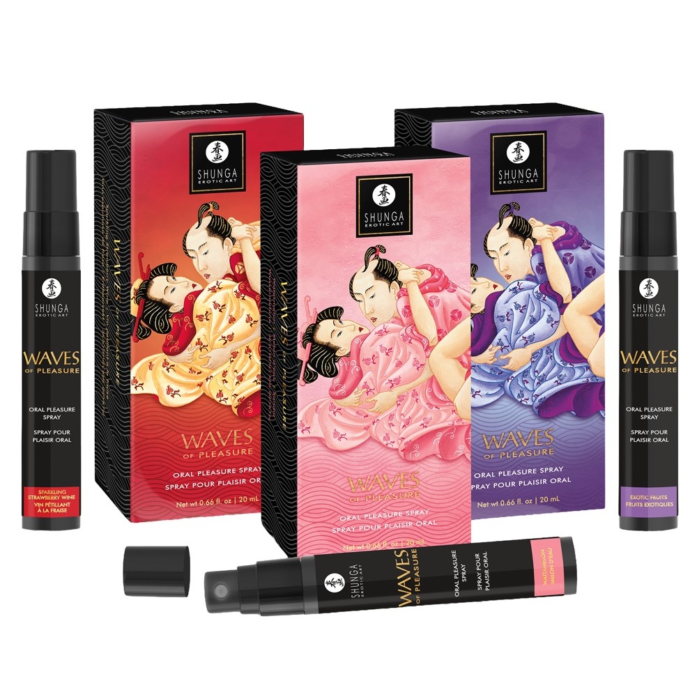 Shunga Waves of Pleasure Strawberry Wine Mouth Spray 20ml - Image 6