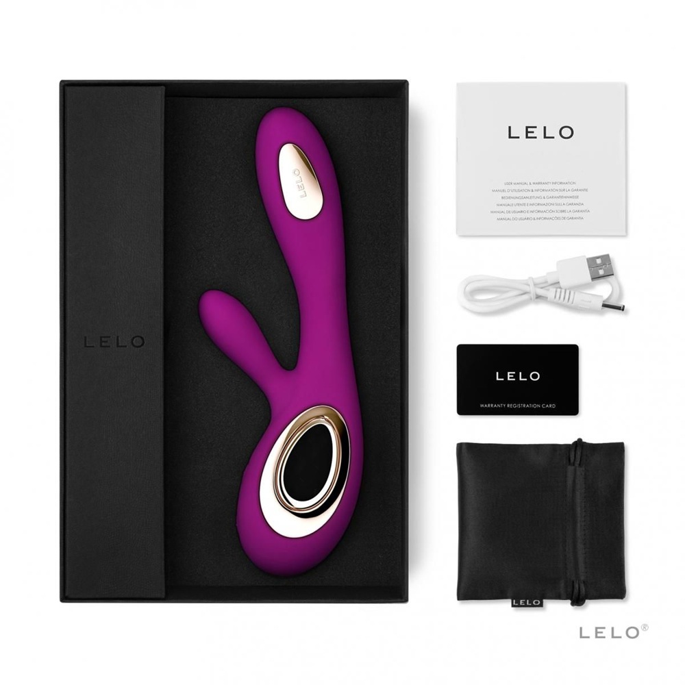 Lelo Soraya Wave Rabbit Vibrator Deep Rose - Image 5