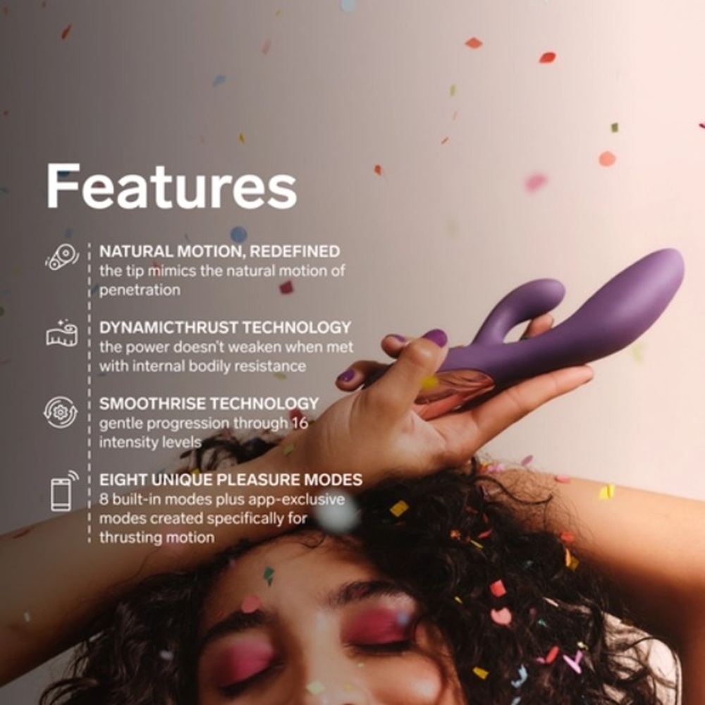 Lelo Ina Thrust Rabbit Vibrator Purple Twilight - Image 5
