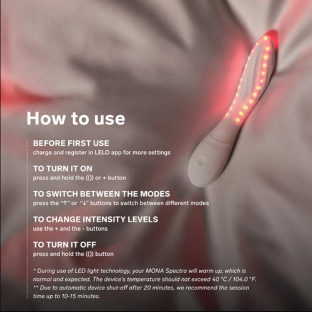 Lelo Mona Spectra red light intimate wellness massager - Image 7