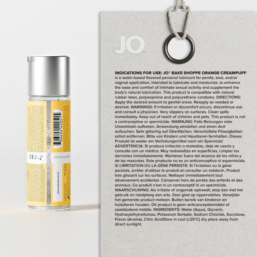 System Jo Bake Shoppe Orange Creampuff Lubricant 60 ml - Image 6