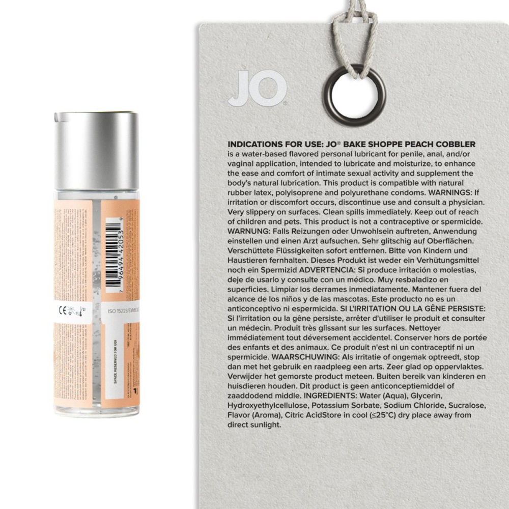 System Jo Bake Shoppe Peach Cobbler Lubricant 60 ml - Image 7
