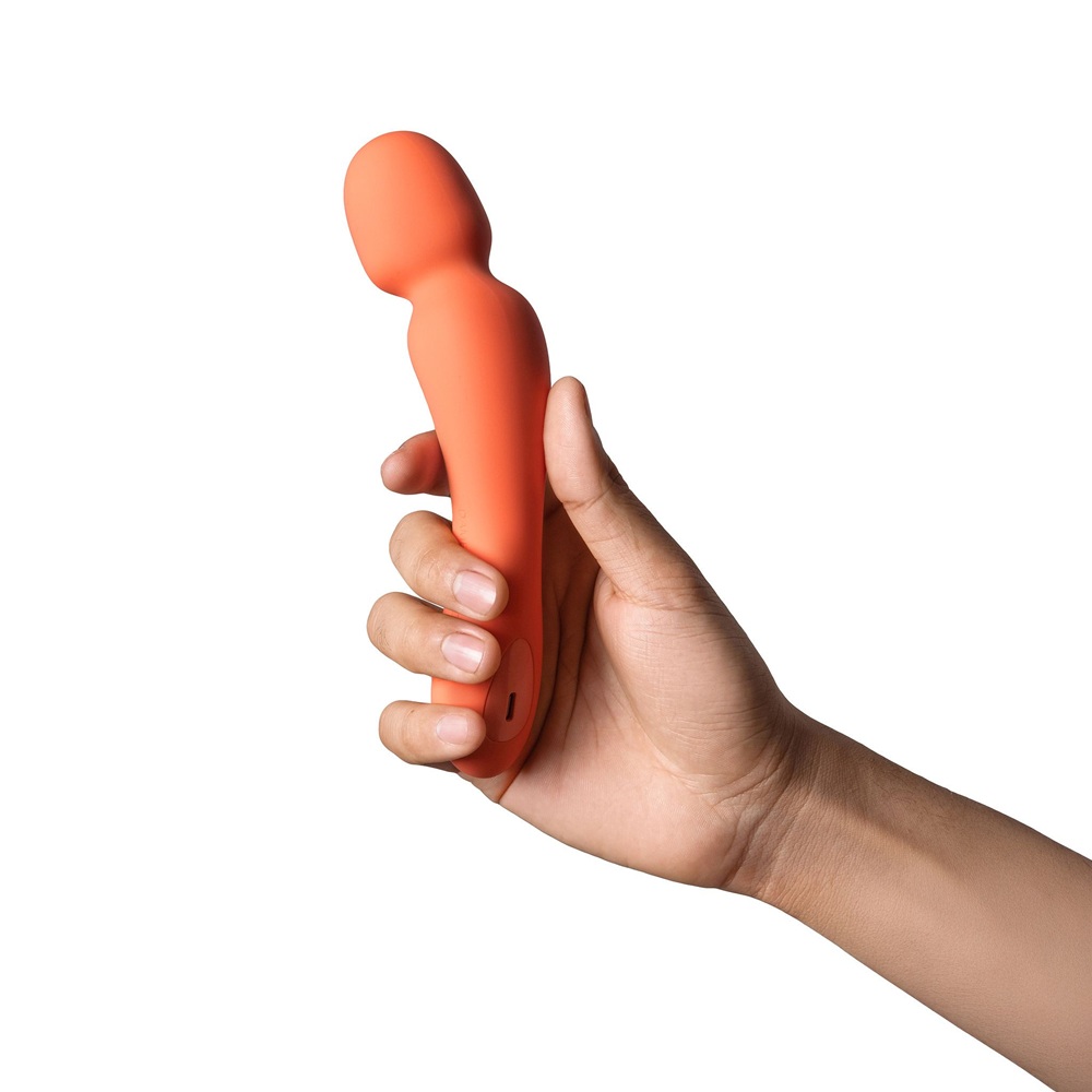 Dame Min Mini Wand Vibrator Papaya - Image 2