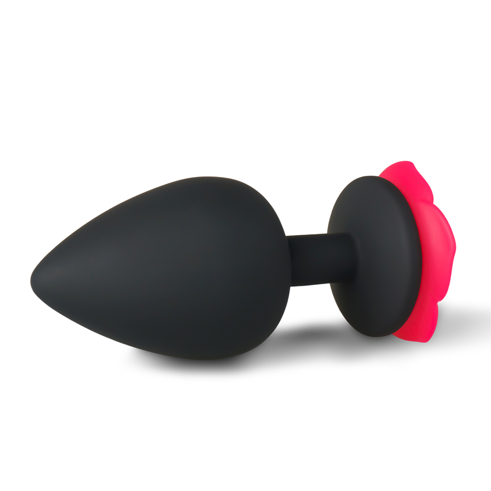 TOYBOY Trio Anubis Butt Plug Set with red Rose Flower - Image 4