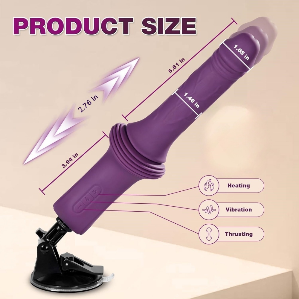 TOYBOY FORZATO Thrusting Heating Vibrator with removable cup base - Image 3