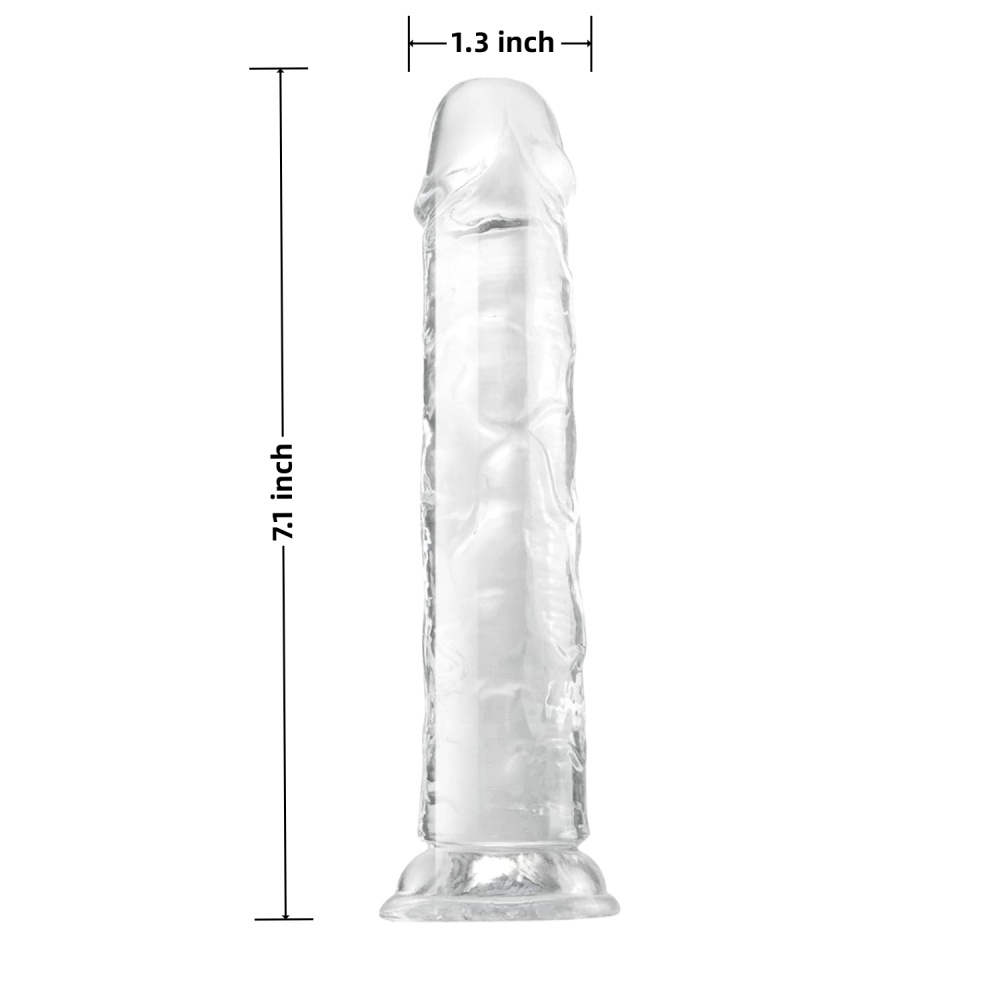 TOYBOY CARLO Clear TPE Dildo with suction cup - Image 5