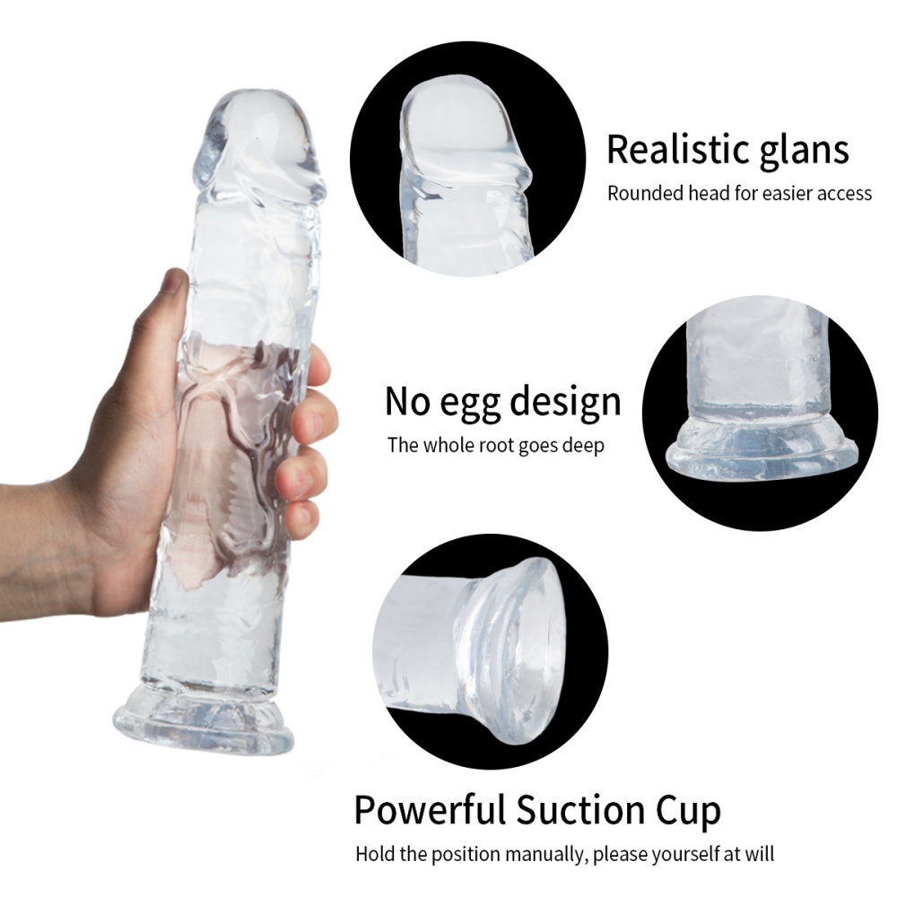 TOYBOY CARLO Clear TPE Dildo with suction cup - Image 6