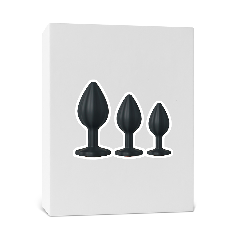 TOYBOY TRIO HORUS 3-Piece Butt Plug Set with Red Diamond - Image 7