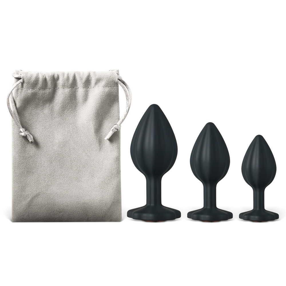 TOYBOY TRIO HORUS 3-Piece Butt Plug Set with Red Diamond - Image 6