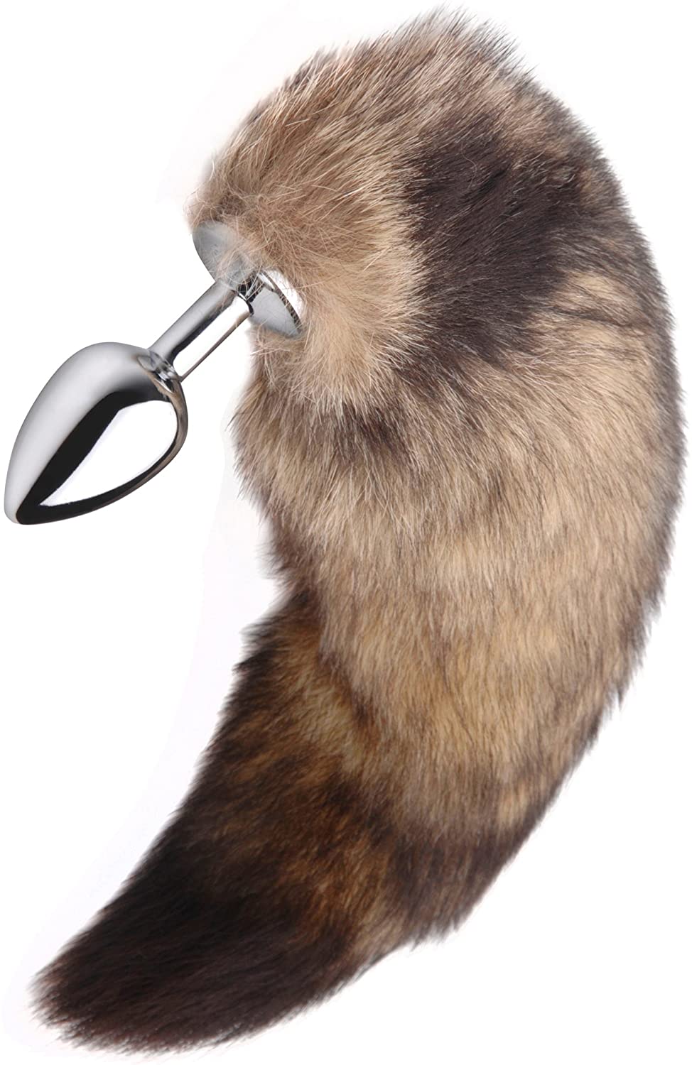 Authentic Fox fur Tail with metal butt plug LARGE - Image 3