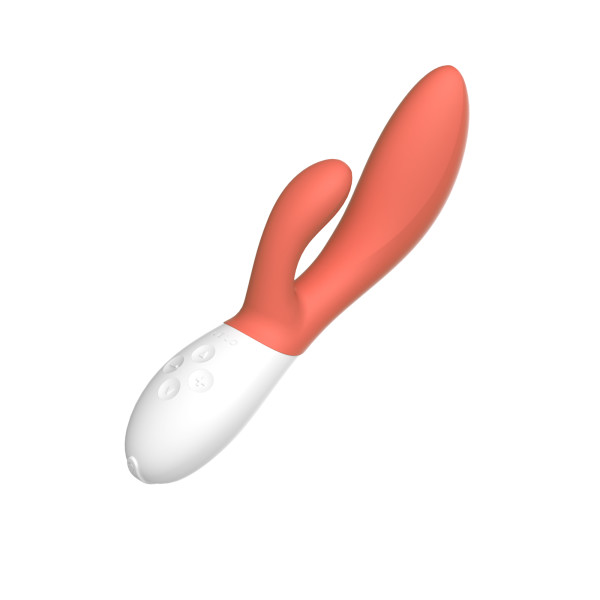 Lelo Ina 3 Rabbit Vibrator Coral - Image 12