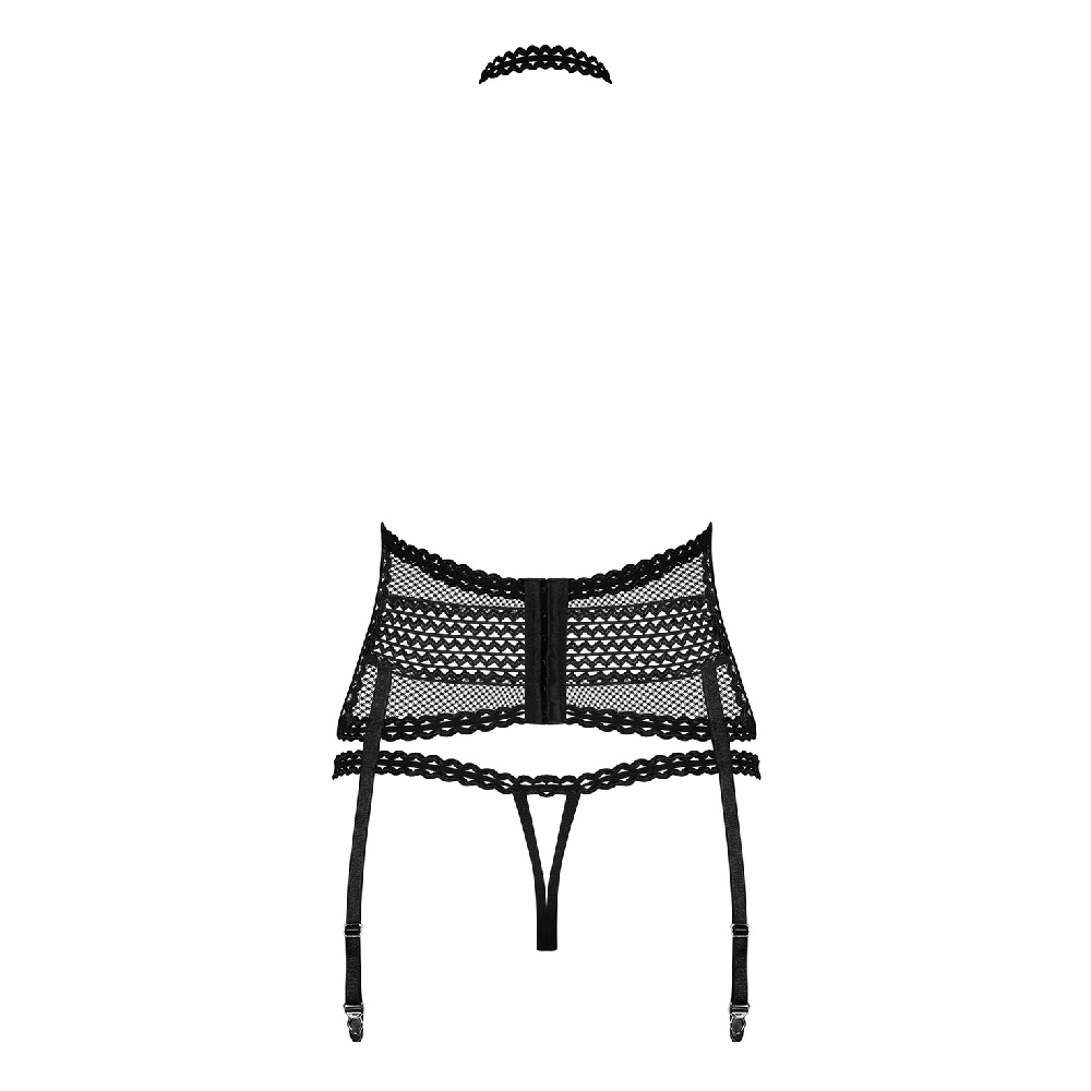 Obsessive Strapelie Corset with Crotchless Thong - Image 4