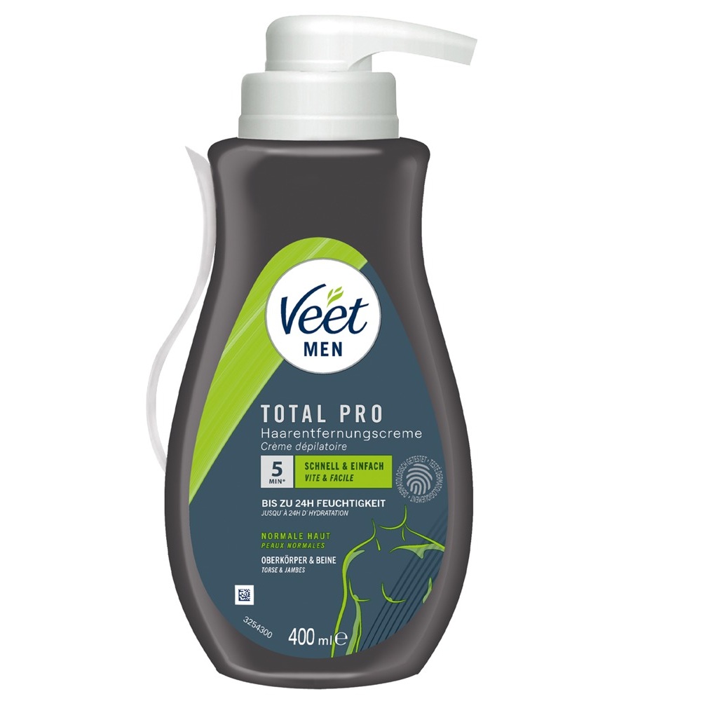 Veet Men TOTAL PRO Hair Removal Cream 400 ml - Image 3