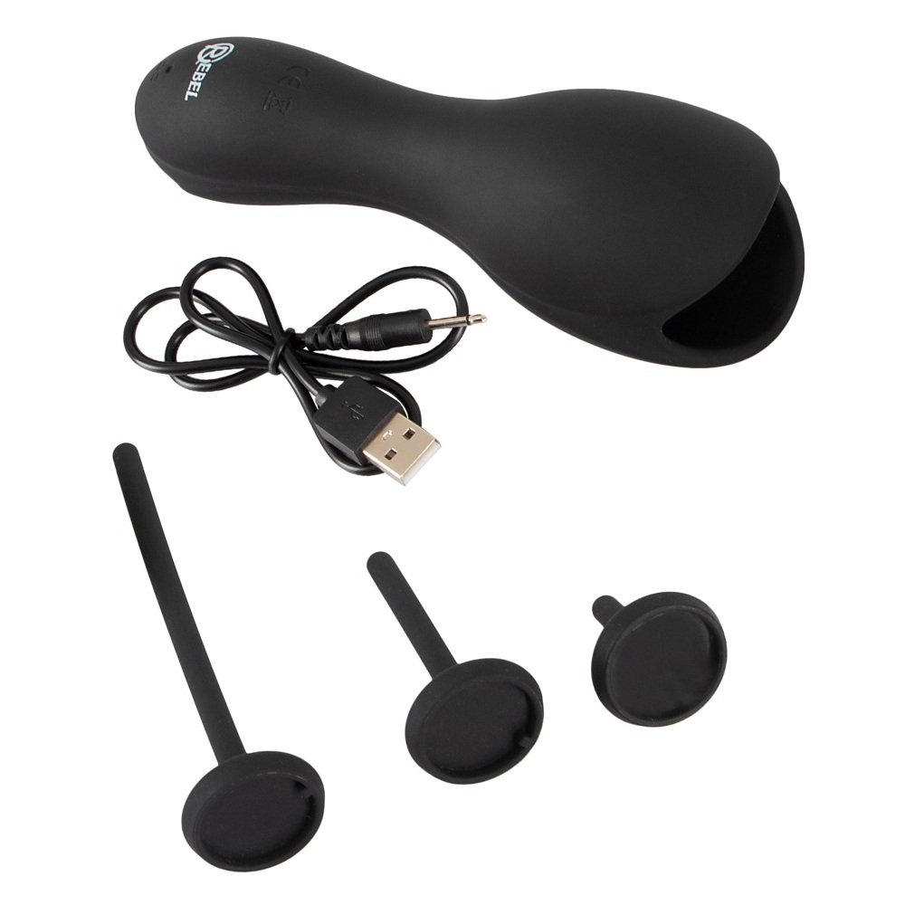 Glans Vibrator with 3 attachable Dilators - Image 3