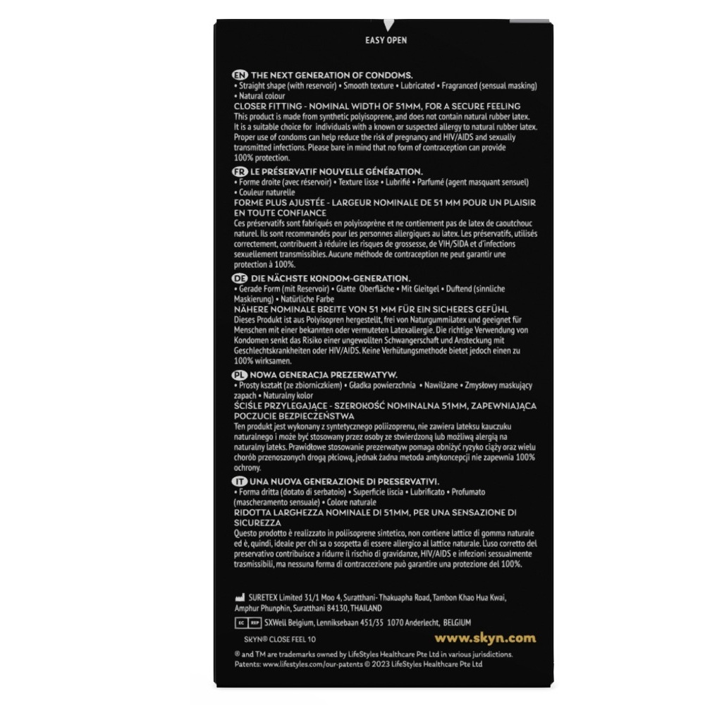Skyn Condoms Close Feel pack of 10 - Image 4
