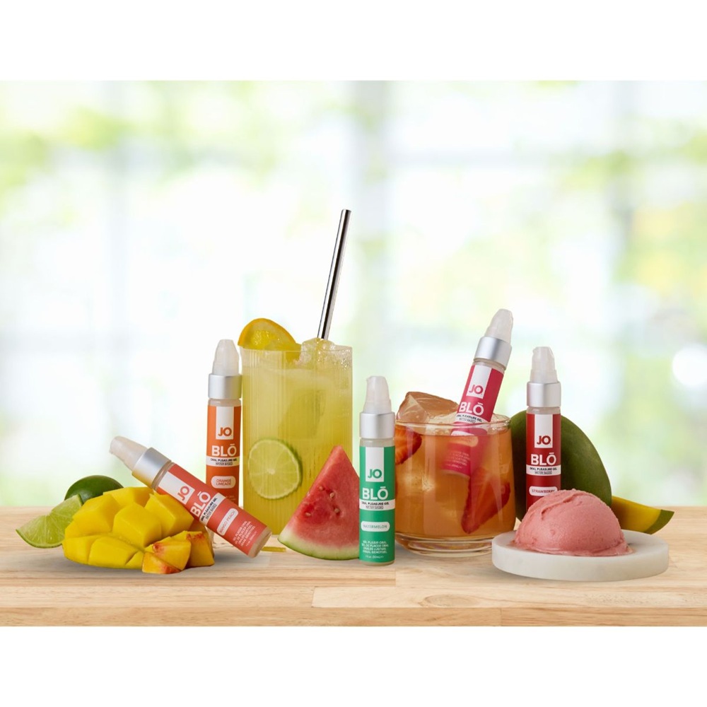 System Jo BLO Oral Pleasure Gel Mango Peach 30 ml - Image 4