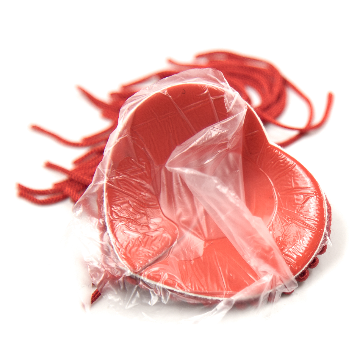 Naughty Toys Red Burlesque Heart Nipple Pasties - Image 4