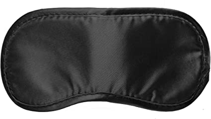 Naughty Toys Black Satin Blindfold - Image 2