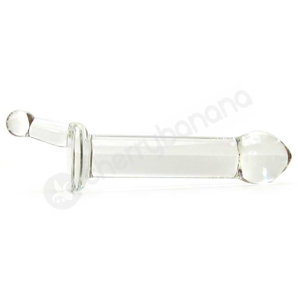 Clear Glass Penis Dong Wide Neck for Viewing the Ass 13 cm - Image 3