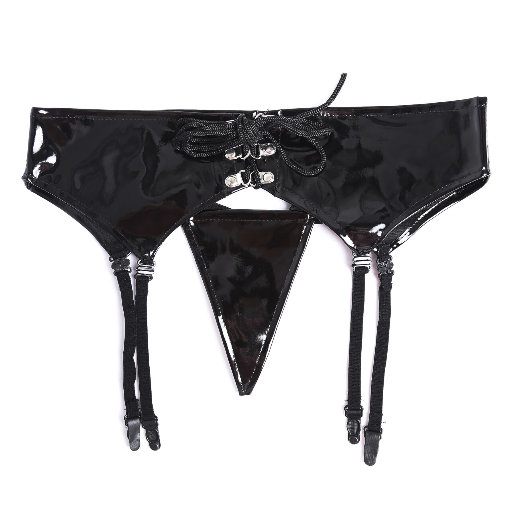 Naughty Toys Shiny Garter Belt with String - Image 6