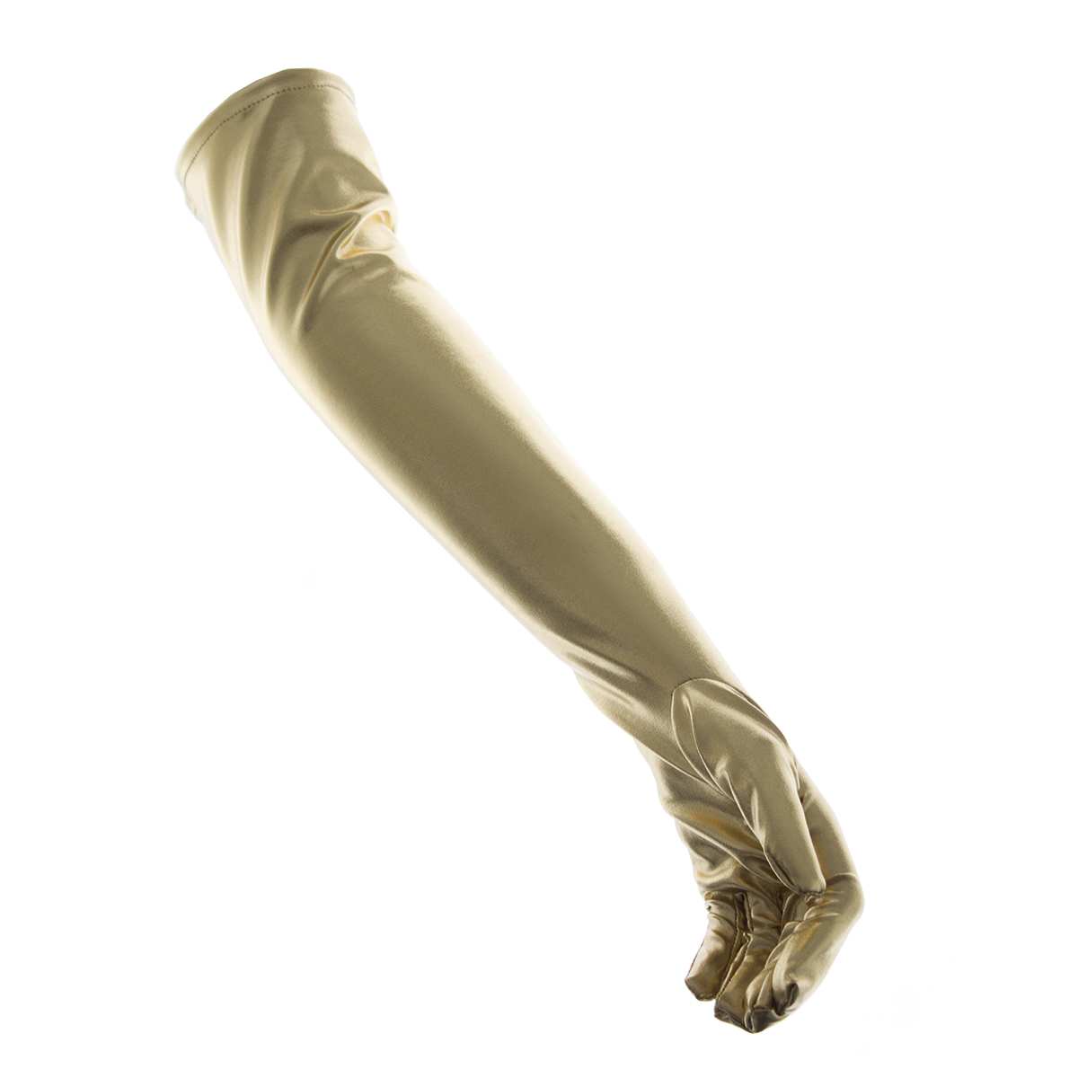Naughty Toys Shiny Long Gloves Gold - Image 5