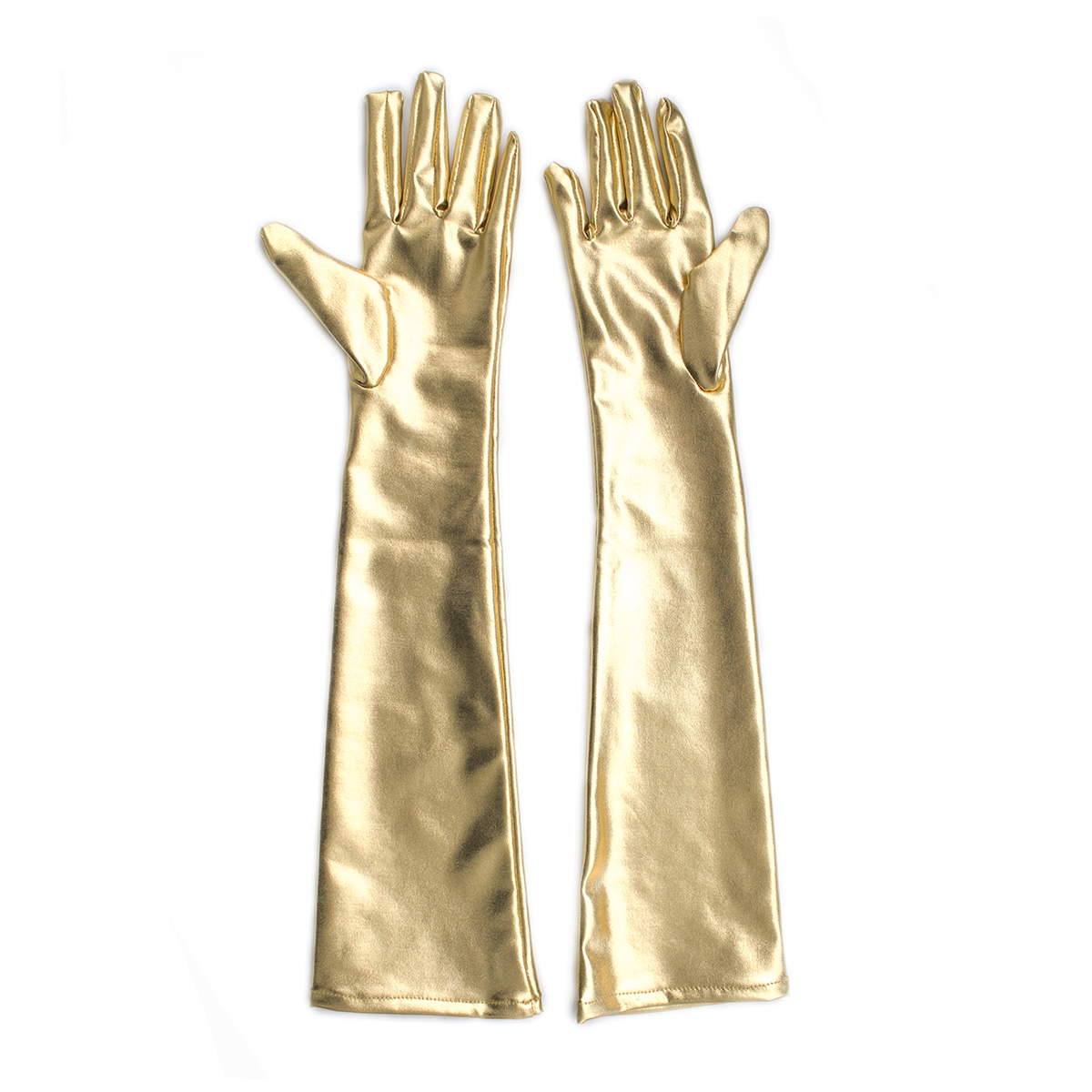 Naughty Toys Shiny Long Gloves Gold - Image 4