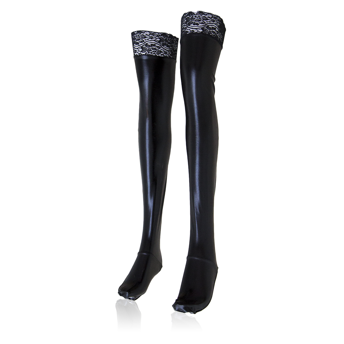 Naughty Toys Shine Tights with Lace - Image 5