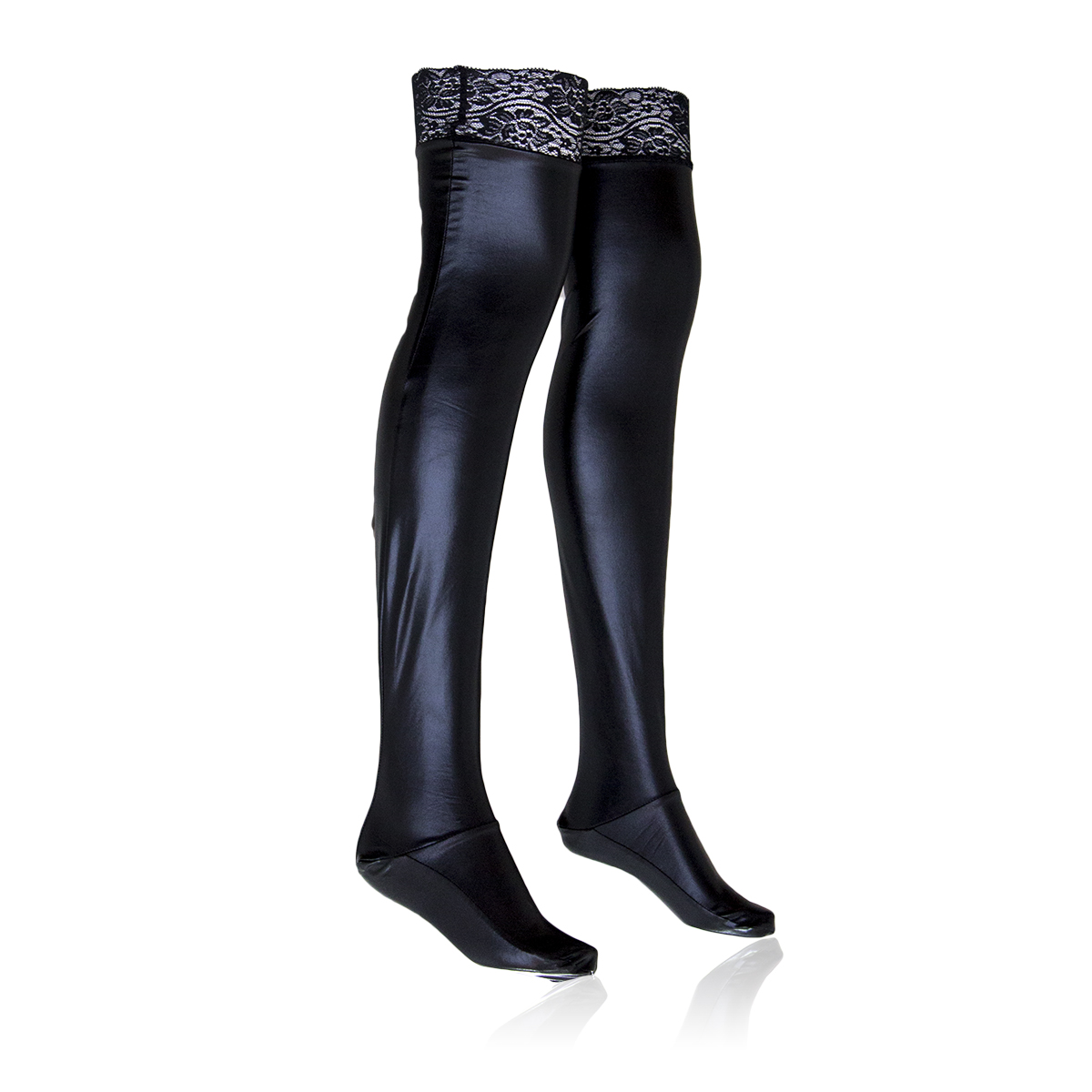 Naughty Toys Shine Tights with Lace - Image 7