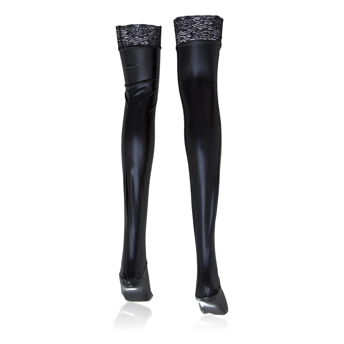Naughty Toys Shine Tights with Lace - Image 6