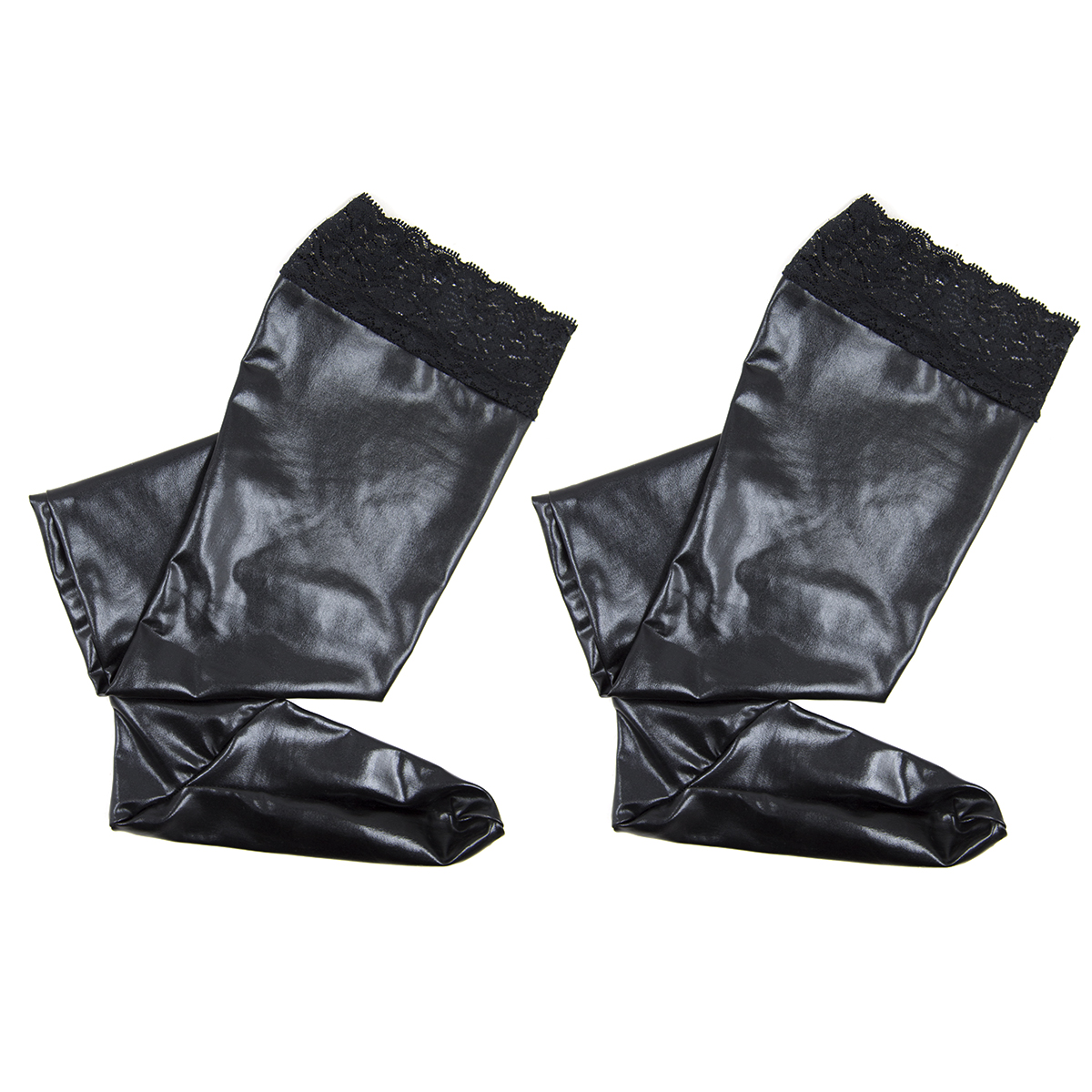 Naughty Toys Shine Tights with Lace - Image 3