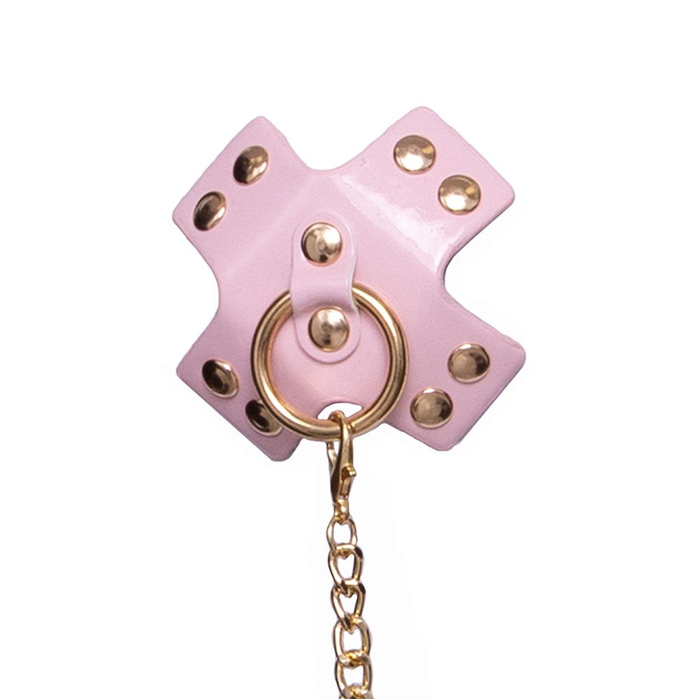 Bad Kitty Nipple Stickers with Chain X shaped - Image 3