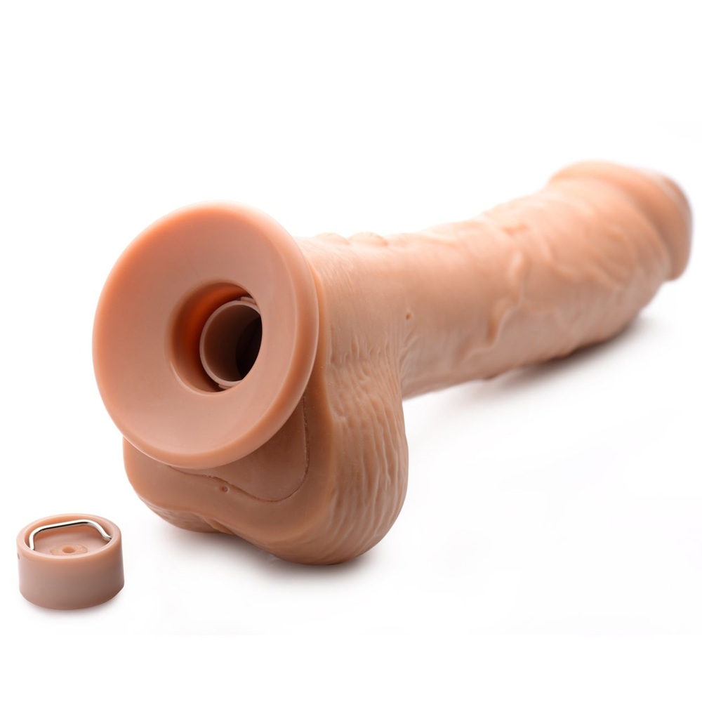 Loadz Medium tone Vibrating Squirting Dildo 21.5 cm - Image 5