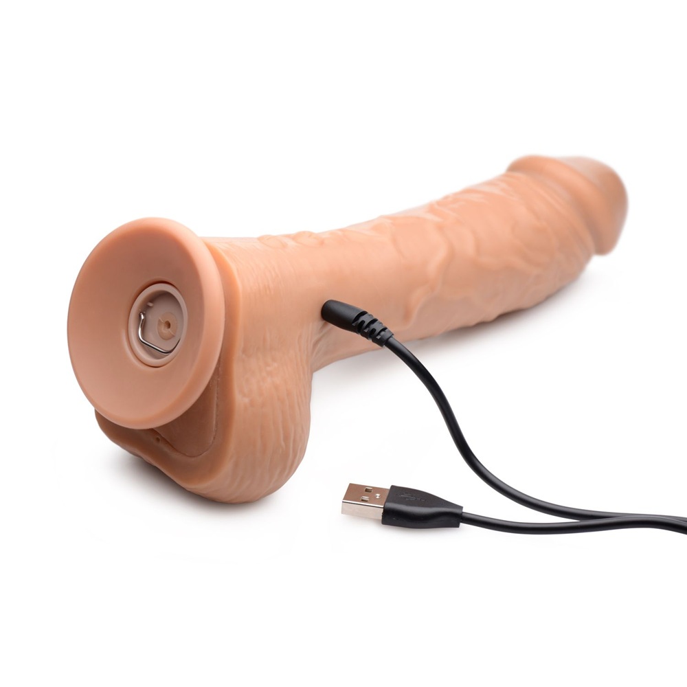 Loadz Medium tone Vibrating Squirting Dildo 21.5 cm - Image 4
