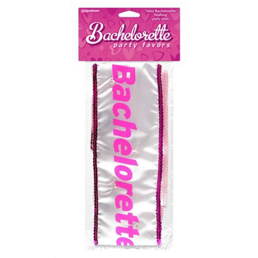 Miss Bachelorette Flashing Party Sash - Image 2