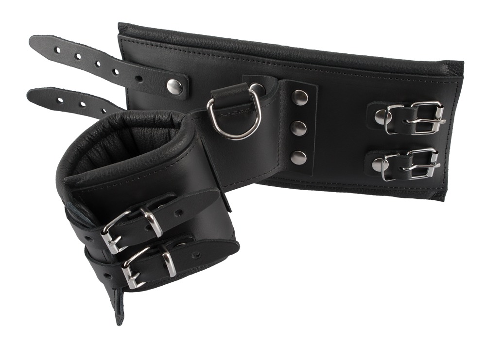 ZADO heavy duty Leather Handcuffs - Image 5